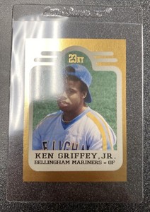 Ken Griffey Jr Bleachers 1991 3 Card Set Limited Edition 23KT Gold HOF #2/10,000