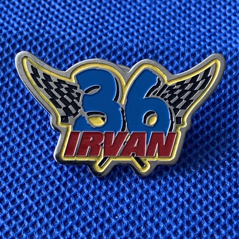 ERNIE IRVAN #36 M&M'S CHECKER FLAGS LOGO NASCAR RACING HAT PIN 1.5” Cover
