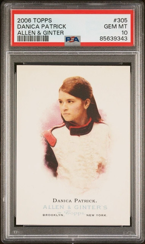 2006 Topps Allen & Ginter Danica Patrick PSA 10 #305 Indy 500 Female Driver - Image 1 of 2