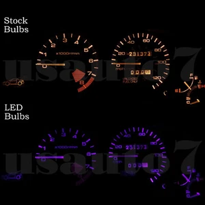NEW Dash Cluster Gauge PURPLE SMD LEDS LIGHTS KIT For 93-97 Honda Civic Del Sol - Picture 1 of 5