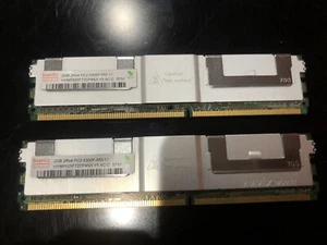 Lot Of 2 - 2GB = 4GB 2rx4 PC2-5300F-555-11 Hynix MO0177 MO0178 Fast Gaming SDRAM - Picture 1 of 5