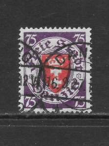 DANZIG SCOTT 191a USED VF - 1924 75pf VIO & RED COAT OF ARMS ISSUE (C1) - Picture 1 of 2