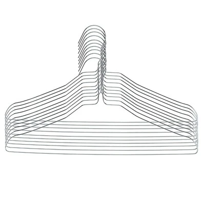 Rampi Grucce in Metallo Argento Resistente per Abiti Casa e Lavanderia 50 Pezzi - Immagine 1 di 2
