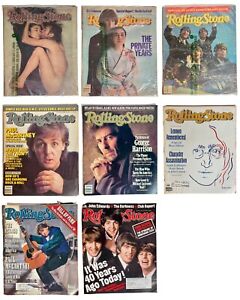 Beatles Paul McCartney George Harrison John Lennon Rolling Stone Lot 8 1981-2004