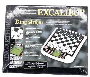 Excalibur King Arthur Advanced Electronic Chess Game w Display Complete, Works - Picture 1 of 14