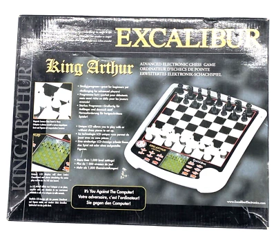 Juego de Ajedrez Electrónico Avanzado Excalibur King Arthur con Pantalla Completa, Funciona Foto 1 de 4