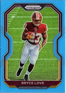 2020 Prizm Football Light Blue Prizm #180 Bryce Love - Washington - Picture 1 of 2