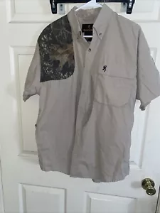 Browning Short Sleeve Hunting Shirt With Game Bag - Picture 1 of 5