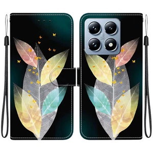 Flower Butterfly Bear Cat Wallet Cover Case For Xiaomi 13T 14T 15T 14 15 Pro - Picture 1 of 32