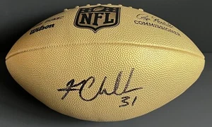 Kam Chancellor SEATTLE SEAHAWKS handsigniert signed GOLD NFL Duke Football BAS - Bild 1 von 3