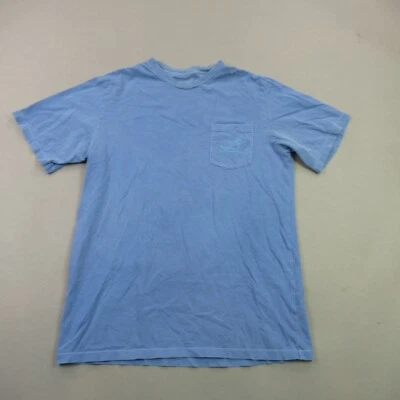 Vineyard Vines Shirt Girls XL Crew Neck Lightweight Blue Pocket - Image 1 of 4