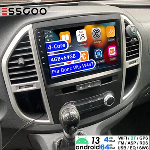 Per Mercedes Benz Vito W447 2014-2020 DAB+ Autoradio Android 13 GPS Navi SWC KAM - Foto 1 di 65