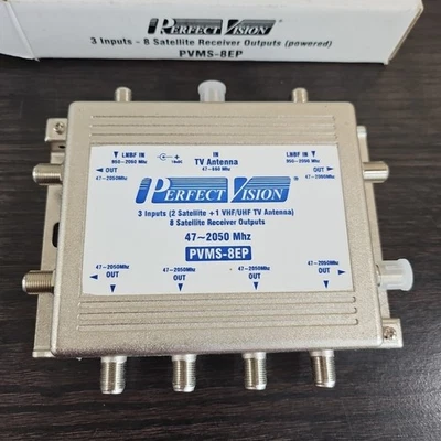 Perfect Vision PVMS-8EP 8 Satellite Receiver Outputs - Image 1 of 4