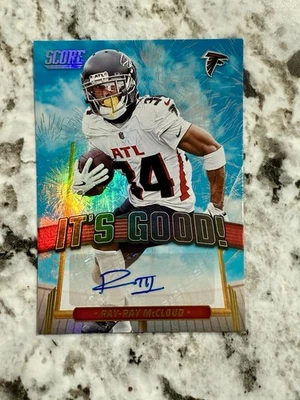 Ray-Ray McCloud 2025 Panini Score #IGG-RMD “IT’S “GOOD SSP AUTO Atlanta Falcons  - Image 1 of 4