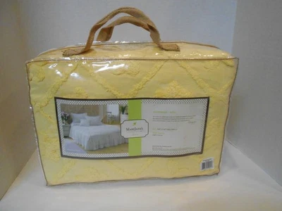 Colcha Mary Jane's Home Amarilla Chenille King -100% Algodón - Hecha en India - Nueva Foto 1 de 4