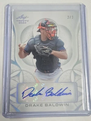 2024 Leaf Trinity Drake Baldwin RC Auto /3 BA-DB1 - Image 1 of 3