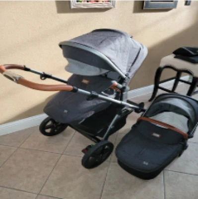 Silver Cross Wave Stroller With Bassinet & Accessories + In-Person Bonus Gift! - Image 1 of 2