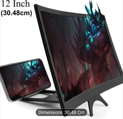 Amplificatore Per Schermo Del  Telefono da 30,48 cm. Estensione 3d Pieghevole  - Immagine 1 di 4