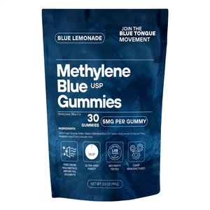 Gominolas Azul Metileno Ultra Alta Pureza Alta Calidad 5mg por Porción 30 Gomitas - Imagen 1 de 12