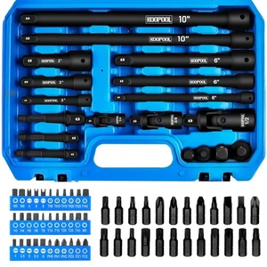 78-Piece Impact Socket Extension Set, 1/4", 3/8" & 1/2" Drive, Includes Socke... - Picture 1 of 9