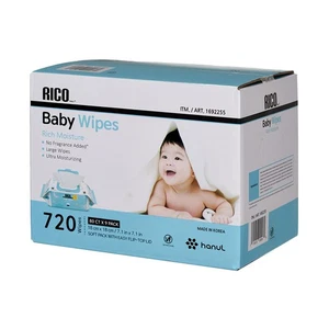 RICO Baby Feuchttücher, Ultra Feuchtigkeitsspendend, 80ct Tuchpackungen, Insgesamt 720 Stück, Kostenloser Versand - Bild 1 von 7