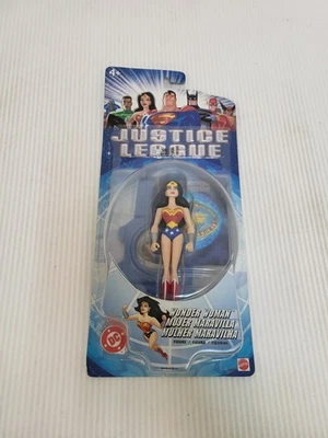2003 DC Justice League Wonder Woman 4" Action Figure Mattel B4423 - Image 1 of 2