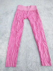 NVGTN Leggings Womens M Pink Stripe Leggings Yoga Pants Elastic Stretch Contour - Picture 1 of 16