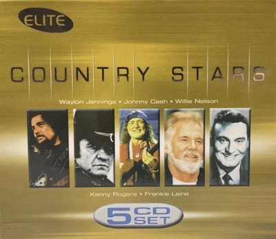 Country Stars 5 CD Box Set Various Artist Like New Kenny Rodgers Waylon Jennings - Image 1 of 4