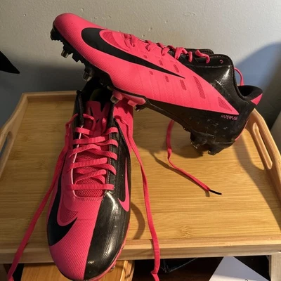 Nike Vapor Hyperfuse Low Elite Football Sz 12 Cleats 500068-600 MSRP $140 Pink - Image 1 of 4