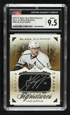 2015-16 Black Diamond Silver on Signatures /50 Anze Kopitar CGC 9.5 Mint+ Auto - Image 1 of 2