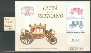 F_V_20 - FOGLIETTI VATICANO.1985 "ESPOSIZIONE MONDIALE DI FILATELIA". MNH - Picture 1 of 1