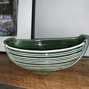 SylvaC La Ronde 2636 Green & White Planter. Length 15 cm. Width 10. Collectable - Picture 1 of 4