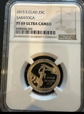 2015-S 25C Saratoga - PF69 - Ultra Cameo - NGC - Image 1 of 4