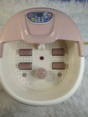Art NaturalsPink Foot Spa With Bubbles Massage & Heat   - Image 1 of 4