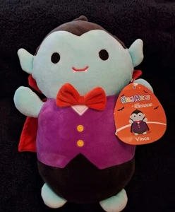 Halloween 2023 Squishmallows Vince Vampire Dracula Hug Mees 10 Inch NWT Plush - Picture 1 of 11