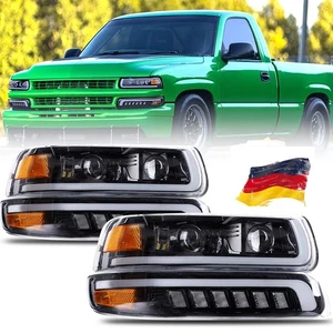 Faro LED + luz de parachoques para 1999-2002 Chevy Silverado 2000-06 Tahoe  - Imagen 1 de 18