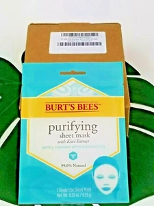 Burt's Bees Purifying Sheet Mask With Kiwi Extract Mask - 6 Count, 0.33 Ounce - Picture 1 of 7