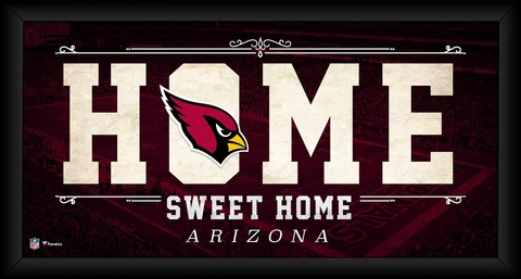 Arizona Cardinals Framed 10" x 20" Home Sweet Home Collage Cover