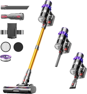 Cordless Vacuum Cleaner, 550W 45KPA 70Mins Self-Standing Vacuum Cleaners for Hom - Picture 1 of 7
