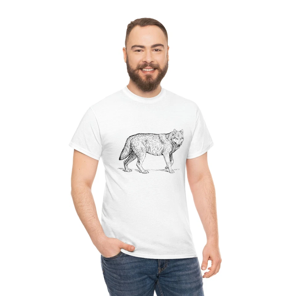 Camiseta de algodón pesado unisex Wolf Foto 1 de 1