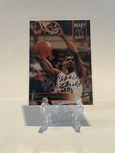 1995 Michael McDonald Auto Signature Rookies Draft Day /7750 - Picture 1 of 2