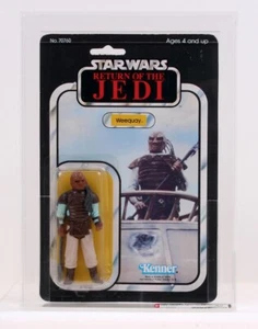 Vintage 1983 Star Wars Weequay Figure - Kenner - 65 Back MOC - Picture 1 of 2
