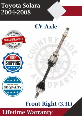 Nuevo eje CV delantero derecho OE para Toyota Solara 2004-2008 3,3 L garantía de por vida Foto 1 de 4