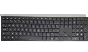 HP IC 5524A-TPC C002K Slim Black Wireless Keyboard 4.5"x16" No Dongle Tested - Picture 1 of 6