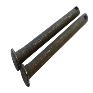 NU100 SET OF 2 X METAL TRAILER COTTER CLEVIS PIN 8M x 80mm TRAILER PARTS - Picture 1 of 4