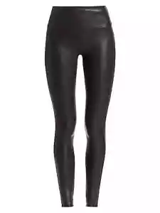 Leggings nuovi con etichetta SPANX ecopelle nero taglia media 98€ - Foto 1 di 5