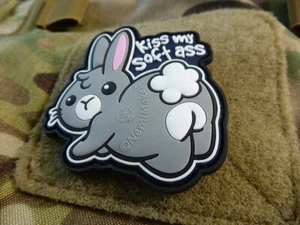 KISS MY SOFT ASS Patch, fullcolor / 3D Rubber Patch - Picture 1 of 5