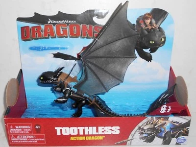 HTF 2017 Spin Master DreamWorks Dragons: TOOTHLESS Action Dragon HTTYD 4+ New - Image 1 of 4