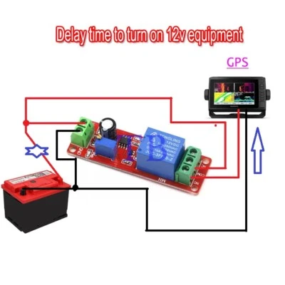 SHIP DC 12V Delay Relay Shield 555 Timer Switch Adjustable Module 0-10 sec 3Pcs - Image 1 of 4