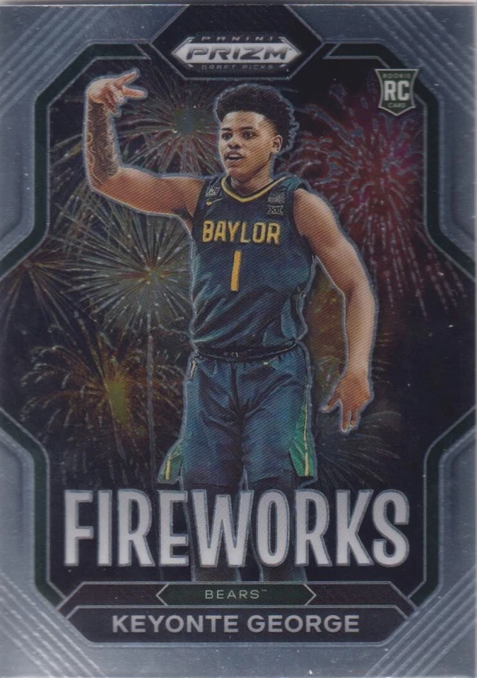 2023 Prizm Draft Picks #14 Keyonte George Fireworks - Image 1 of 1